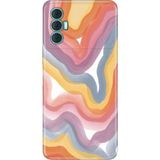 Senada Tecno Spark 8 Pro Kılıf Desenli Baskılı Tpu Rubber Kapak Flurr - 001-Renkli