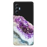 Senada Tecno Spark 8 Pro Uyumlu İle Uyumlu Kılıf Silikon Renkli Desenli Resimli - Kristal Ametist