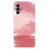 Senada Tecno Spark 8 Pro Uyumlu İle Uyumlu Kılıf Silikon Renkli Desenli Resimli - You Are Strong