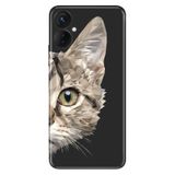 Senada Tecno Spark 9 Pro İle Uyumlu Kılıf Silikon Desenli Resimli Uv Kapak Kedi Prisma