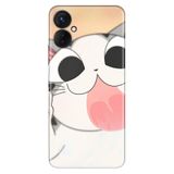 Senada Tecno Spark 9 Pro İle Uyumlu Kılıf Silikon Desenli Resimli Uv Kapak Şişko Kedi