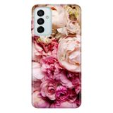 Senada Uyumlu Samsung Galaxy M23 İle Uyumlu Kılıf 0.4Mm Lazer Kesim Silikon Kapak Kuru Çiçek