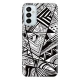 Senada Uyumlu Samsung Galaxy M23 İle Uyumlu Kılıf 0.4Mm Lazer Kesim Silikon Kapak Siyah/Beyaz
