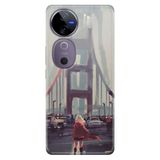 Senada Vivo V40 5G İle Uyumlu Kılıf Vivo V40 Desenli Silikon Kırmızılı Kadın