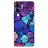 Senada Vivo Y04 İle Uyumlu Kılıf Dekoratif Silikon Baskılı Kapak 4D Küpler