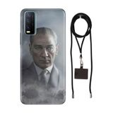 Senada Vivo Y11s Y20 Y20s ile Uyumlu Kılıf Atatürk 1938 Silikon İpli Boyun Askı Aparatı