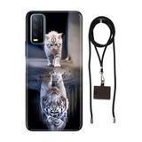 Senada Vivo Y11s Y20 Y20s ile Uyumlu Kılıf Big Cat Silikon İpli Boyun Askı Aparatı