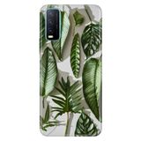 Senada Vivo Y11S Y20 Y20S İle Uyumlu Kılıf Desenli Baskılı Silikon 4D Yeşil Yapraklar