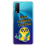 Senada Vivo Y11s Y20 Y20s ile Uyumlu Kılıf Desenli Baskılı Silikon Ben Aslında Yoğum