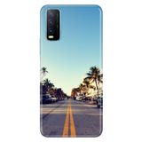 Senada Vivo Y11S Y20 Y20S İle Uyumlu Kılıf Desenli Baskılı Silikon Miami Sunset