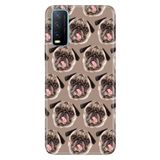 Senada Vivo Y11S Y20 Y20S İle Uyumlu Kılıf Desenli Baskılı Silikon Pug Pug Köpek