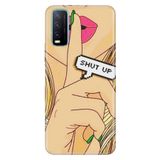 Senada Vivo Y11S Y20 Y20S İle Uyumlu Kılıf Desenli Baskılı Silikon Shut Up