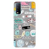 Senada Vivo Y11S Y20 Y20S İle Uyumlu Kılıf Desenli Baskılı Silikon Sticker Style