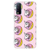 Senada Vivo Y11S Y20 Y20S İle Uyumlu Kılıf Desenli Baskılı Silikon Unicorn Donut
