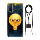 Senada Vivo Y11s Y20 Y20s ile Uyumlu Kılıf Emojixx Silikon İpli Boyun Askı Aparatı