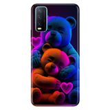 Senada Vivo Y11s Y20 Y20s ile Uyumlu Kılıf Resimli Desenli Silikon Bear Love