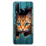 Senada Vivo Y11s Y20 Y20s ile Uyumlu Kılıf Resimli Desenli Silikon Cat