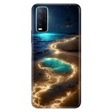 Senada Vivo Y11s Y20 Y20s ile Uyumlu Kılıf Resimli Desenli Silikon Golden Beach