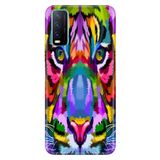 Senada Vivo Y11s Y20 Y20s ile Uyumlu Kılıf Resimli Desenli Silikon Retro Aslan