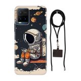 Senada Vivo Y21 - Vivo Y21s ile Uyumlu Kılıf Astro Silikon İpli Boyun Askı Aparatı