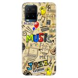 Senada Vivo Y21S İle Uyumlu Kılıf Desenli Baskılı Silikon 80'S Music