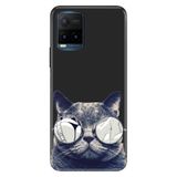 Senada Vivo Y21S İle Uyumlu Kılıf Desenli Baskılı Silikon Cix Kedi