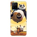 Senada Vivo Y21S İle Uyumlu Kılıf Desenli Baskılı Silikon Kungfu Panda