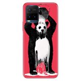 Senada Vivo Y21S İle Uyumlu Kılıf Desenli Baskılı Silikon Panda Kingo