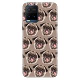 Senada Vivo Y21S İle Uyumlu Kılıf Desenli Baskılı Silikon Pug Pug Köpek