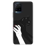 Senada Vivo Y21S İle Uyumlu Kılıf Desenli Baskılı Silikon Sanat Kedi