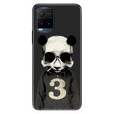 Senada Vivo Y21S İle Uyumlu Kılıf Desenli Baskılı Silikon Skull Panda