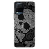 Senada Vivo Y21S İle Uyumlu Kılıf Desenli Baskılı Silikon Skuller