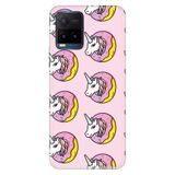 Senada Vivo Y21S İle Uyumlu Kılıf Desenli Baskılı Silikon Unicorn Donut