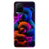 Senada Vivo Y21s ile Uyumlu Kılıf Resimli Desenli Silikon Bear Love