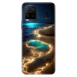 Senada Vivo Y21s ile Uyumlu Kılıf Resimli Desenli Silikon Golden Beach