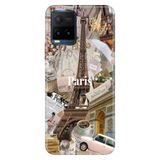 Senada Vivo Y21s ile Uyumlu Kılıf Resimli Desenli Silikon Paris