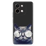 Senada Vivo Y28 İle Uyumlu Kılıf Silikon Desenli Vivoy28 Kapak Cix Kedi
