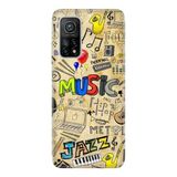 Senada Xiaomi Mi 10T İle Uyumlu Kılıf Desenli Silikon Kapak - 80'S Music