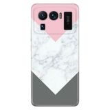 Senada Xiaomi Mi 11 Ultra İle Uyumlu Kılıf Silikon Desenli Resimli Uv Kapak Beyaz Gri Mermer