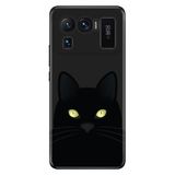 Senada Xiaomi Mi 11 Ultra İle Uyumlu Kılıf Silikon Desenli Resimli Uv Kapak Kara Kedi