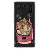 Senada Xiaomi Mi 11 Ultra İle Uyumlu Kılıf Silikon Desenli Resimli Uv Kapak Kedi Tatilde