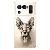 Senada Xiaomi Mi 11 Ultra İle Uyumlu Kılıf Silikon Desenli Resimli Uv Kapak Sfenks Kedi