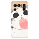 Senada Xiaomi Mi 11 Ultra İle Uyumlu Kılıf Silikon Desenli Resimli Uv Kapak Şişko Kedi
