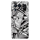 Senada Xiaomi Mi 11 Ultra İle Uyumlu Kılıf Silikon Desenli Resimli Uv Kapak Siyah/Beyaz