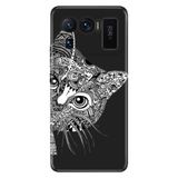 Senada Xiaomi Mi 11 Ultra İle Uyumlu Kılıf Silikon Desenli Resimli Uv Kapak Tekir Kedi Mandala
