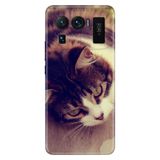 Senada Xiaomi Mi 11 Ultra İle Uyumlu Kılıf Silikon Desenli Resimli Uv Kapak Tekir Kedi