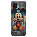 Senada Xiaomi Poco C40 / Redmi 10C ile Uyumlu Kılıf Resimli Desenli Silikon 05MickeySmile1111