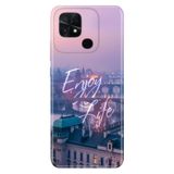 Senada Xiaomi Poco C40 / Redmi 10C ile Uyumlu Kılıf Resimli Desenli Silikon Enjoy Life