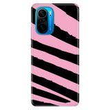 Senada Xiaomi Poco F3 ile Uyumlu Kılıf Resimli Desenli Silikon Pembe Siyah