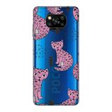 Senada Xiaomi Poco X3 Nfc/Pro İle Uyumlu Kılıf Desenli 0.4 Mm Silikon Kapak - Pembe Kedi